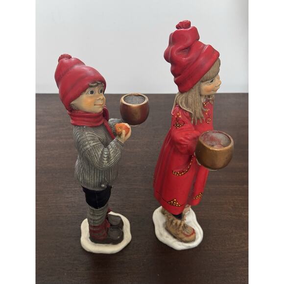 Carl Larsson Britta Apple Girl & Brother Candle Holder Candy Designs Norway - Picture 15 of 16